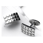 Stainless Steel "Dimpled" Golfer Cufflinks Stainless Steel "Dimpled" Golfer Cufflinks